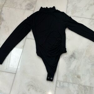 Good American mock turtleneck bodysuit